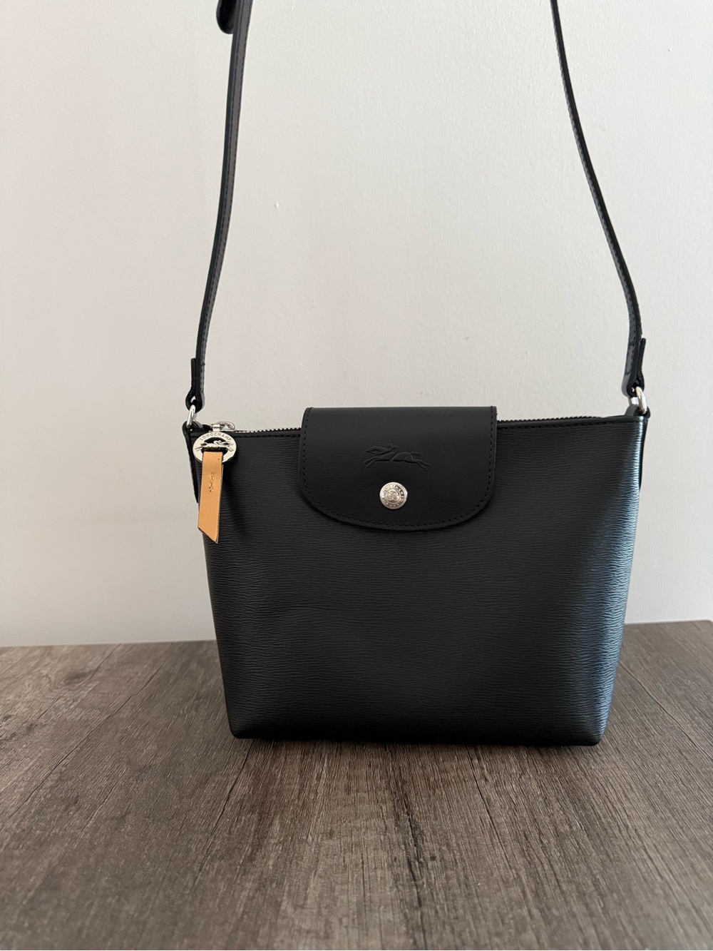 Longchamp Le Pliage City Crossbody Bag- Black